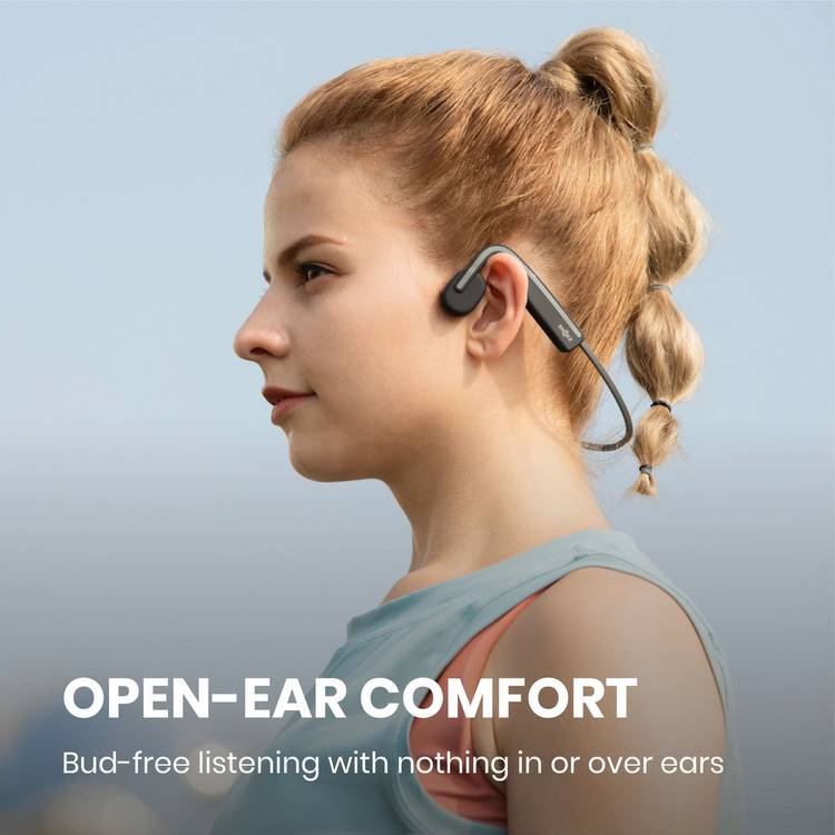 Shokz OpenMove bone conduction headphones grey, UK version