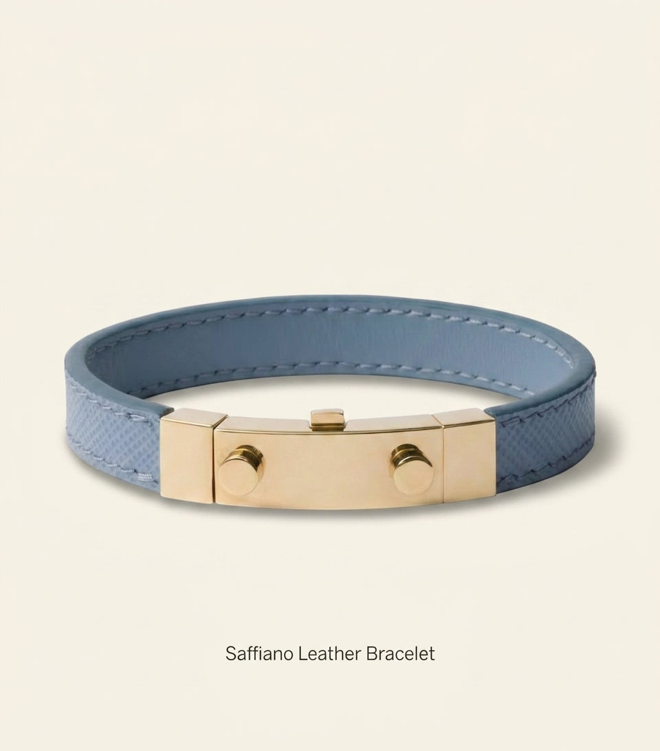 Prada Saffiano leather bracelet 1cm - British product