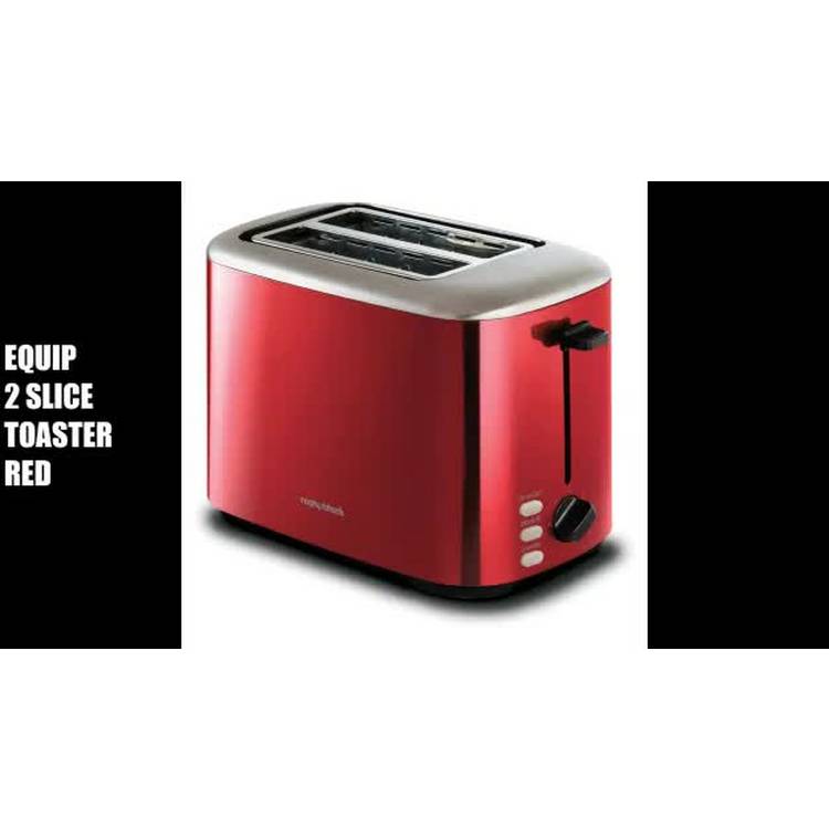 Morphy Richards red Equip 2-slice toaster - British product