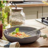 Habitat Evora blue stoneware pasta bowls set of 4, imported from the UK