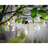 Habitat solar string lights with 10 warm white wire wrap bulbs (British brand)