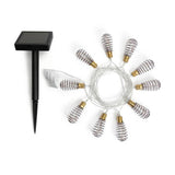 Habitat solar string lights with 10 warm white wire wrap bulbs (British brand)