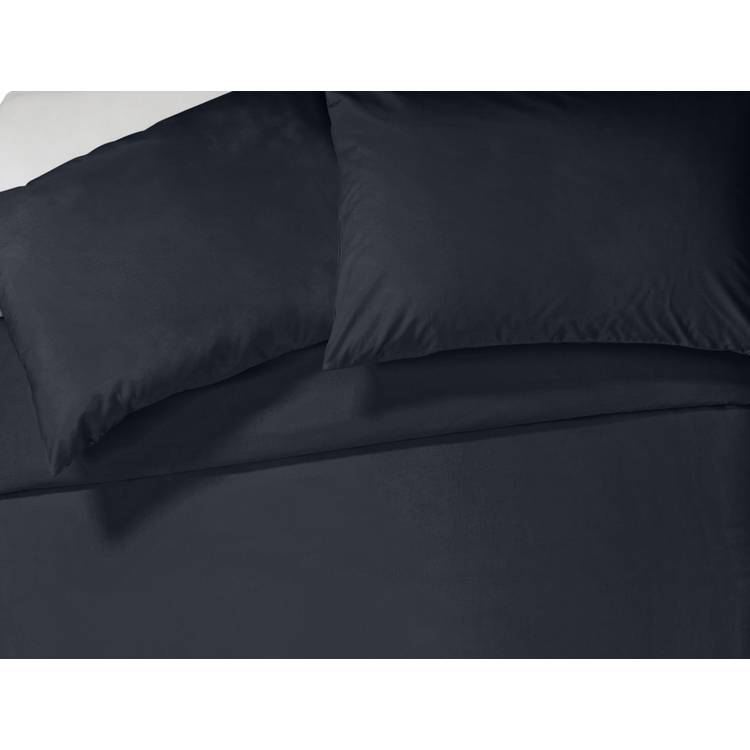 Habitat pure cotton 200TC navy bedding set double, imported from the UK