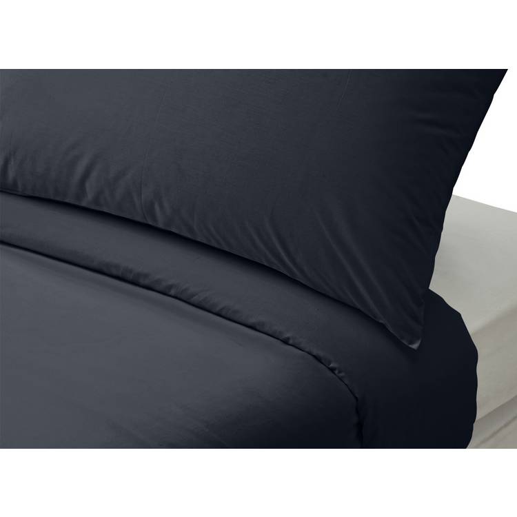 Habitat pure cotton 200TC navy bedding set double, imported from the UK