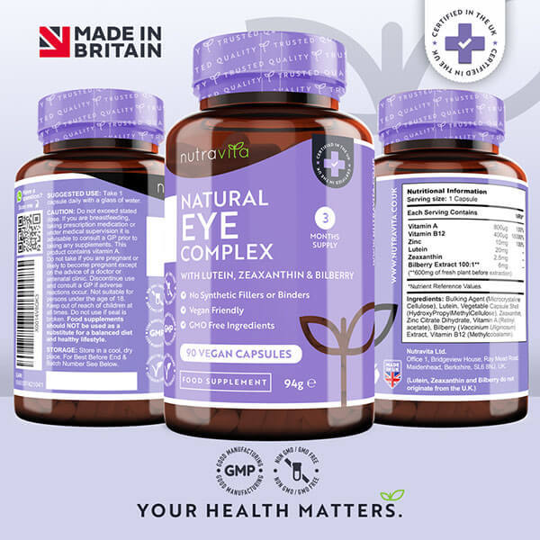 Nutravita Eye Complex + Lutein & Zeaxanthin - 90 Vegan Caps GOODS Superdrug   