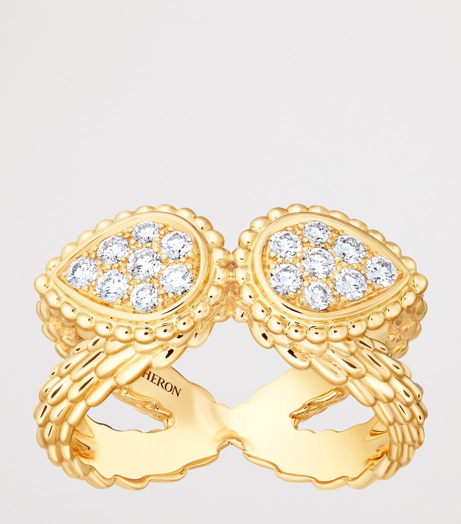 Boucheron Serpent Bohème Gelbgold Diamant Ring - Britisches Produkt
