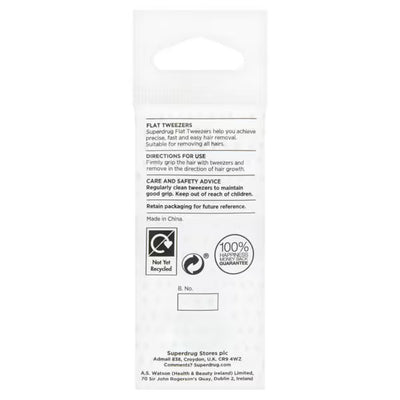 Superdrug Superdrug Flat Tweezers Präzisions-Haarentfernungswerkzeug- Online bei McGrocer kaufen