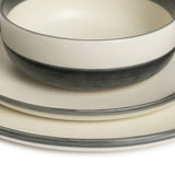 Habitat stripe stoneware dinner set 12 piece (British brand)