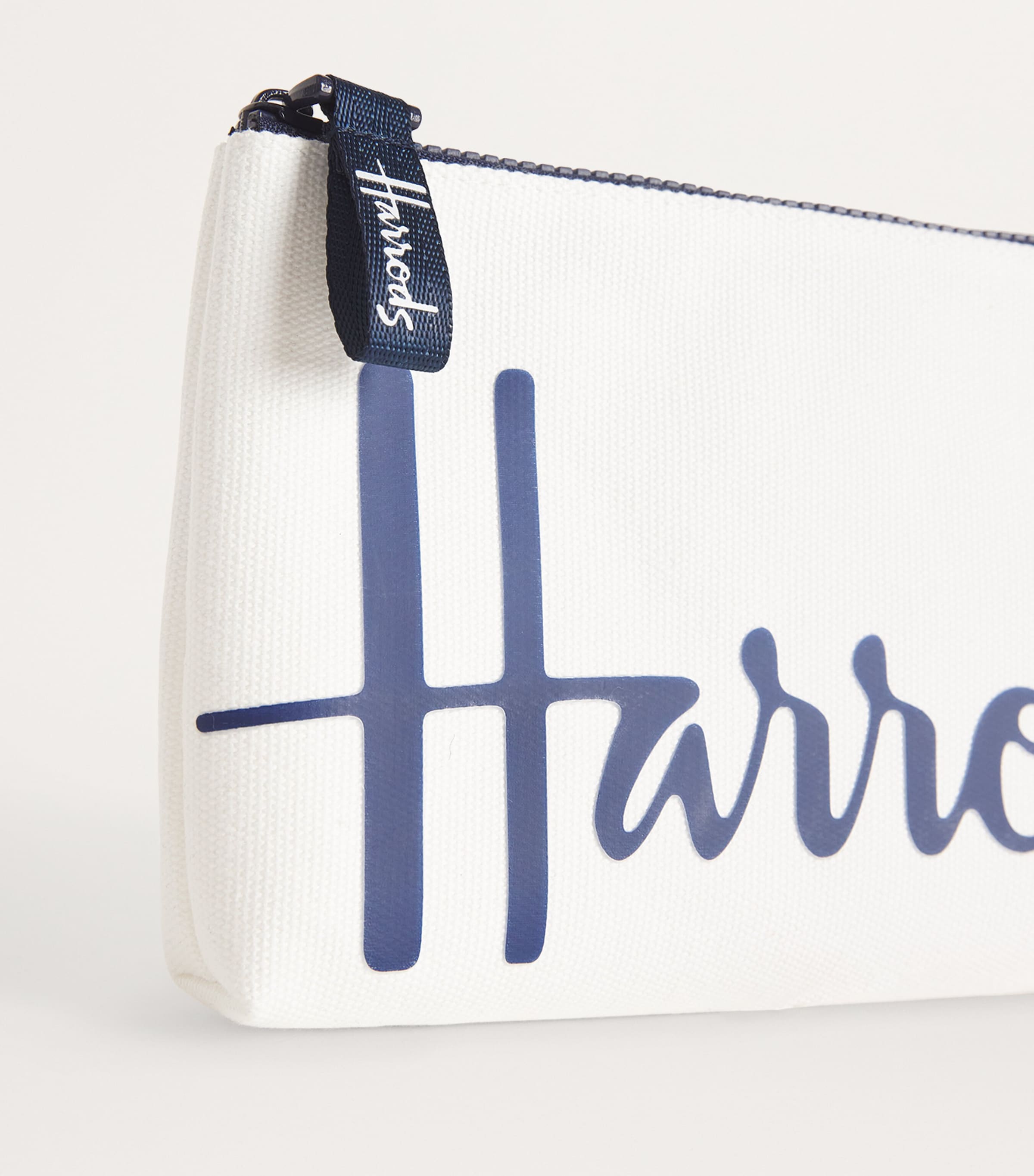 Harrods small cotton logo pouch (British brand)
