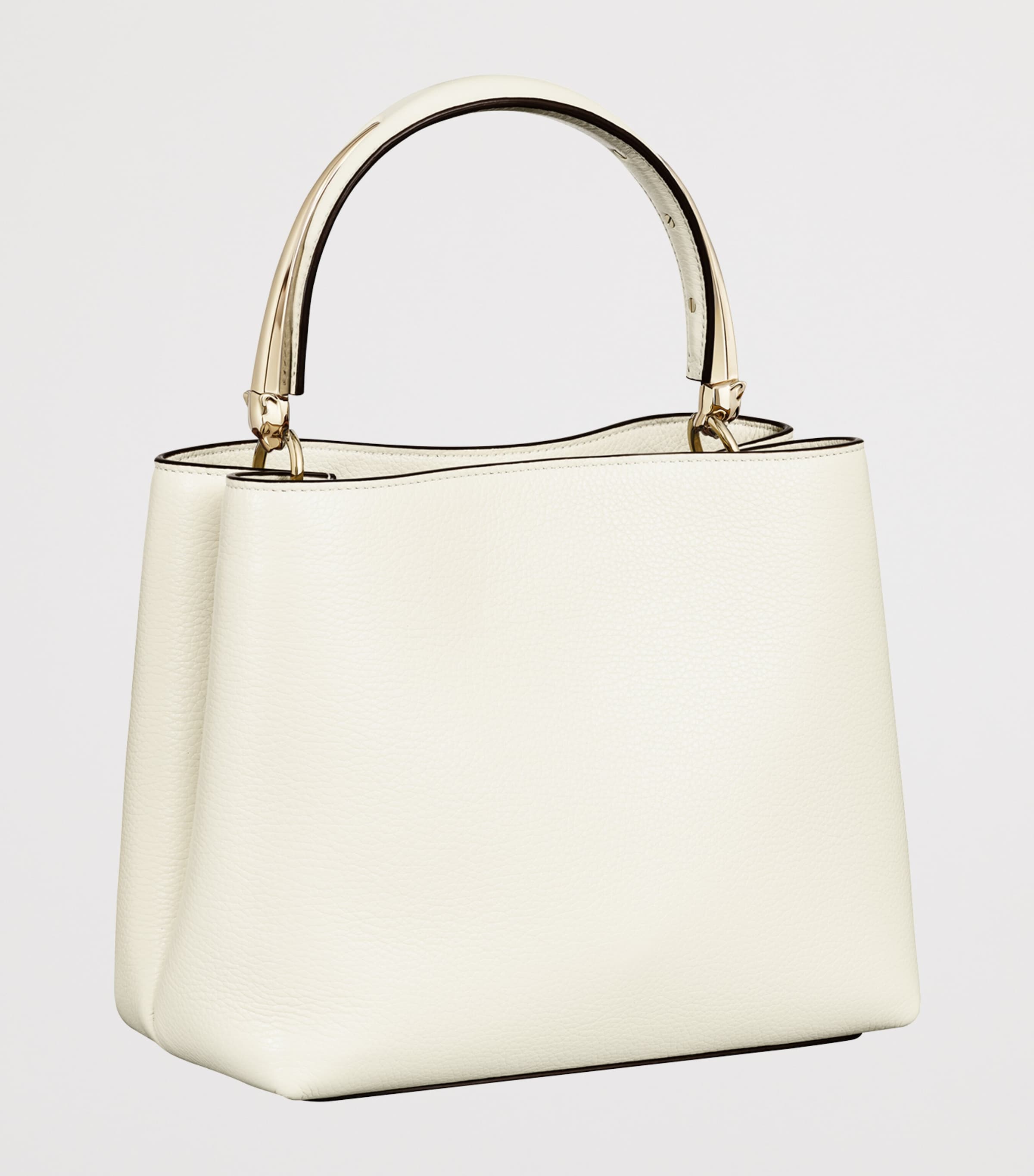 Cartier small leather top-handle bag with panther motif, UK version