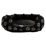 Paw Print oval pet bed small (British brand)