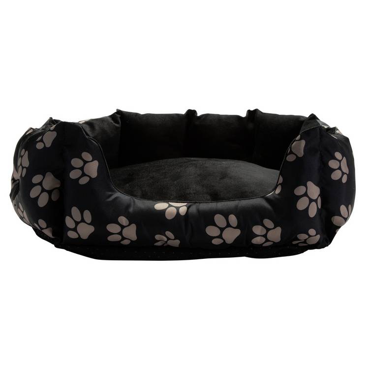 Paw Print oval pet bed small (British brand)