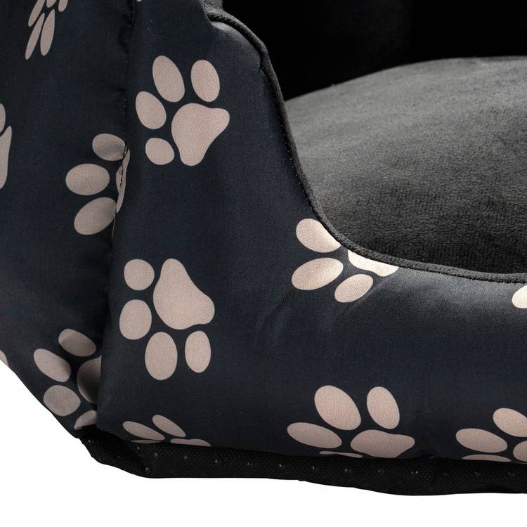 Paw Print oval pet bed small (British brand)