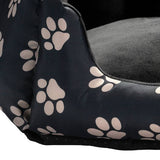Paw Print oval pet bed small (British brand)