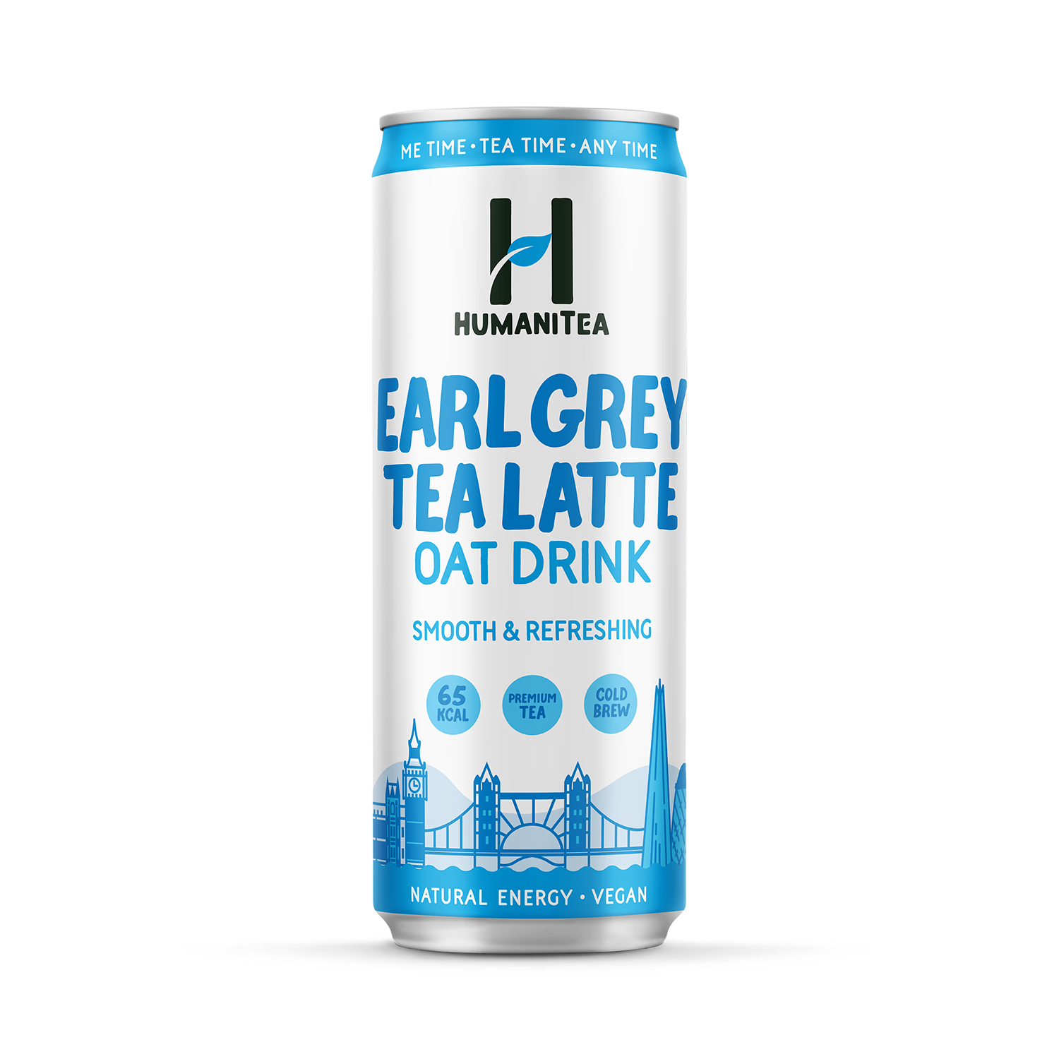 HumaniTea cold brew Earl Grey tea latte 250ml, imported from the UK
