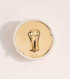 Chloé Pleats clip-on earrings, imported from the UK