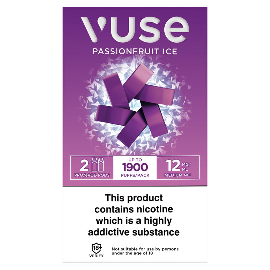 Vuse ePod Refill Pods vPro Passionfruit Ice 12mg