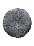 Laura Ashley grey steel velvet Rosanna cushion - British product