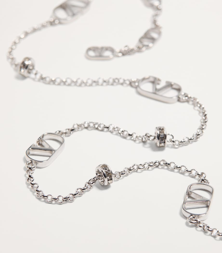 Valentino Garavani VLogo Signature Necklace 42cm (British brand)