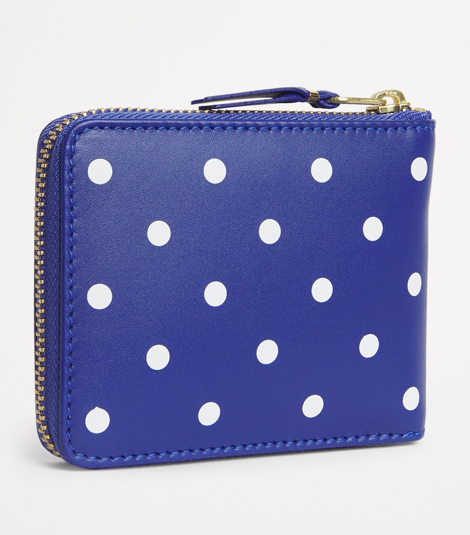 Comme des Garçons wallet polka-dot zipped (British brand)