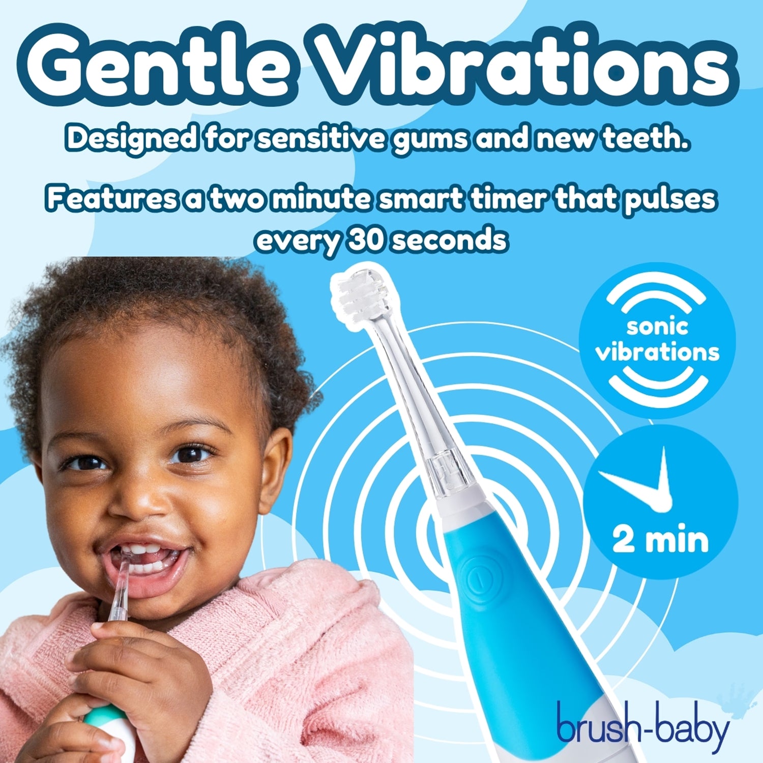 BabySonic toothbrush blue 0-3 years, UK version
