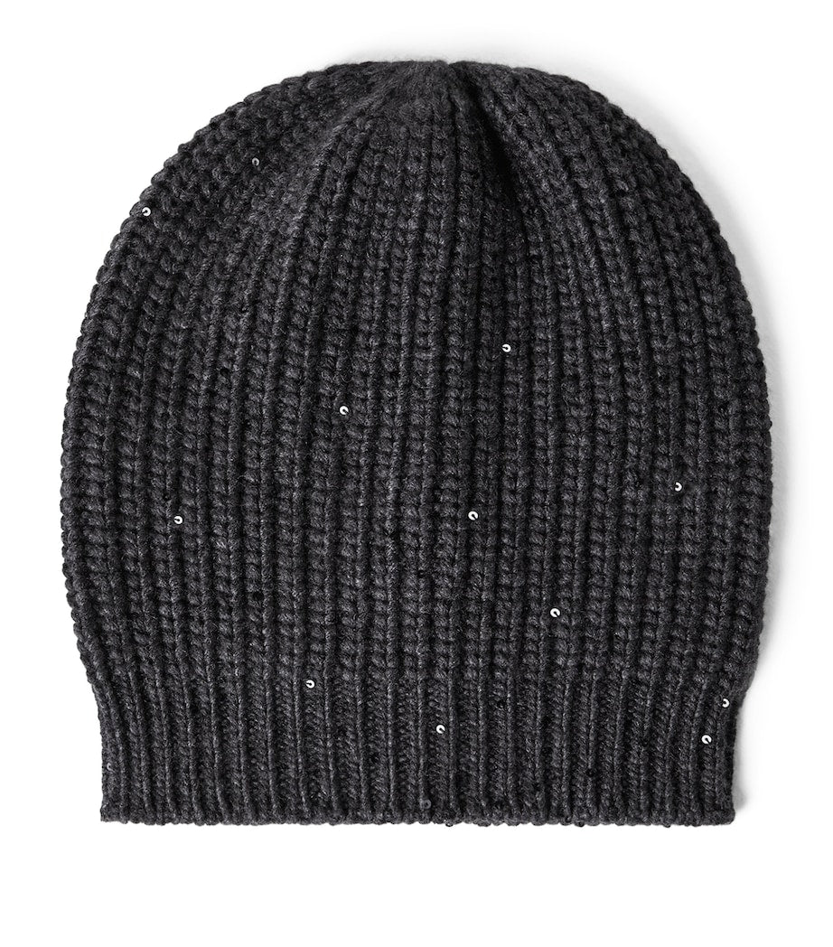 Brunello Cucinelli sequinned beanie (British brand)