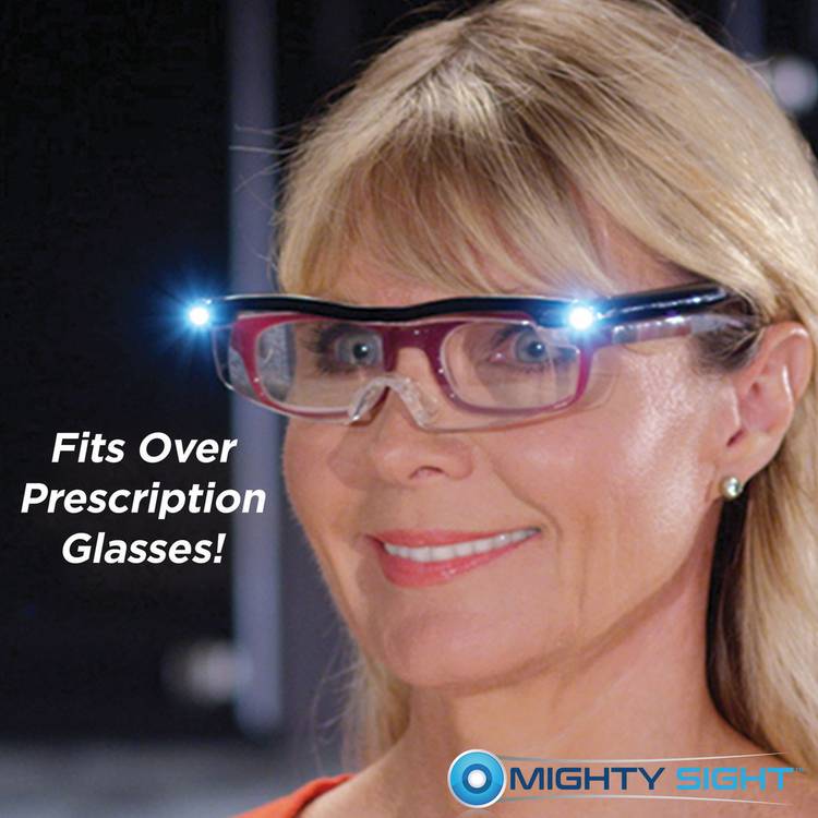 JML Mighty Sight magnifying glasses with LED lights, UK version