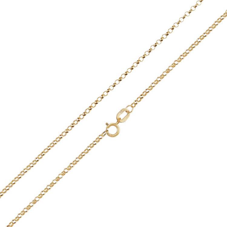 Revere 9ct gold fine round belcher chain 18 inch, imported from the UK