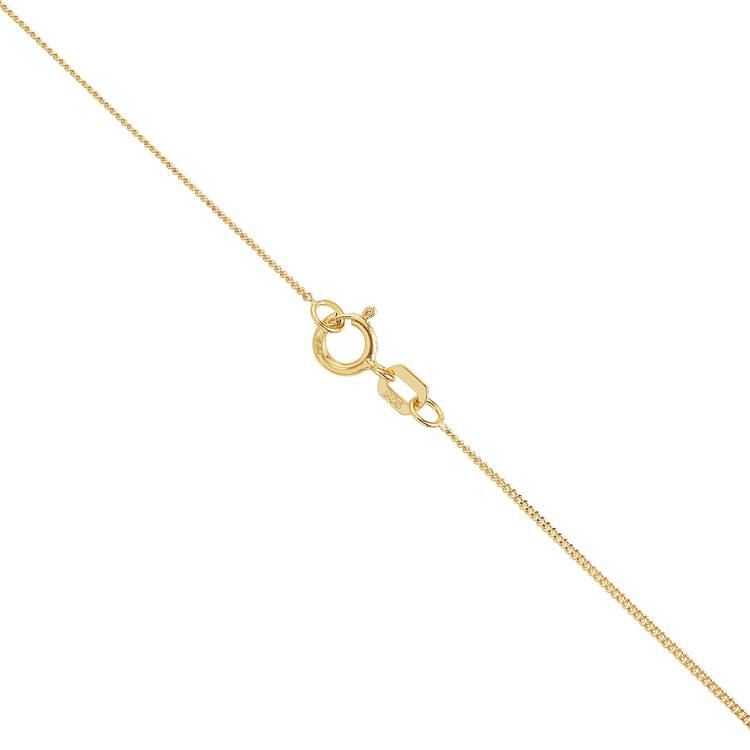 Revere gold plated silver glitter flame pendant necklace 18in - British product