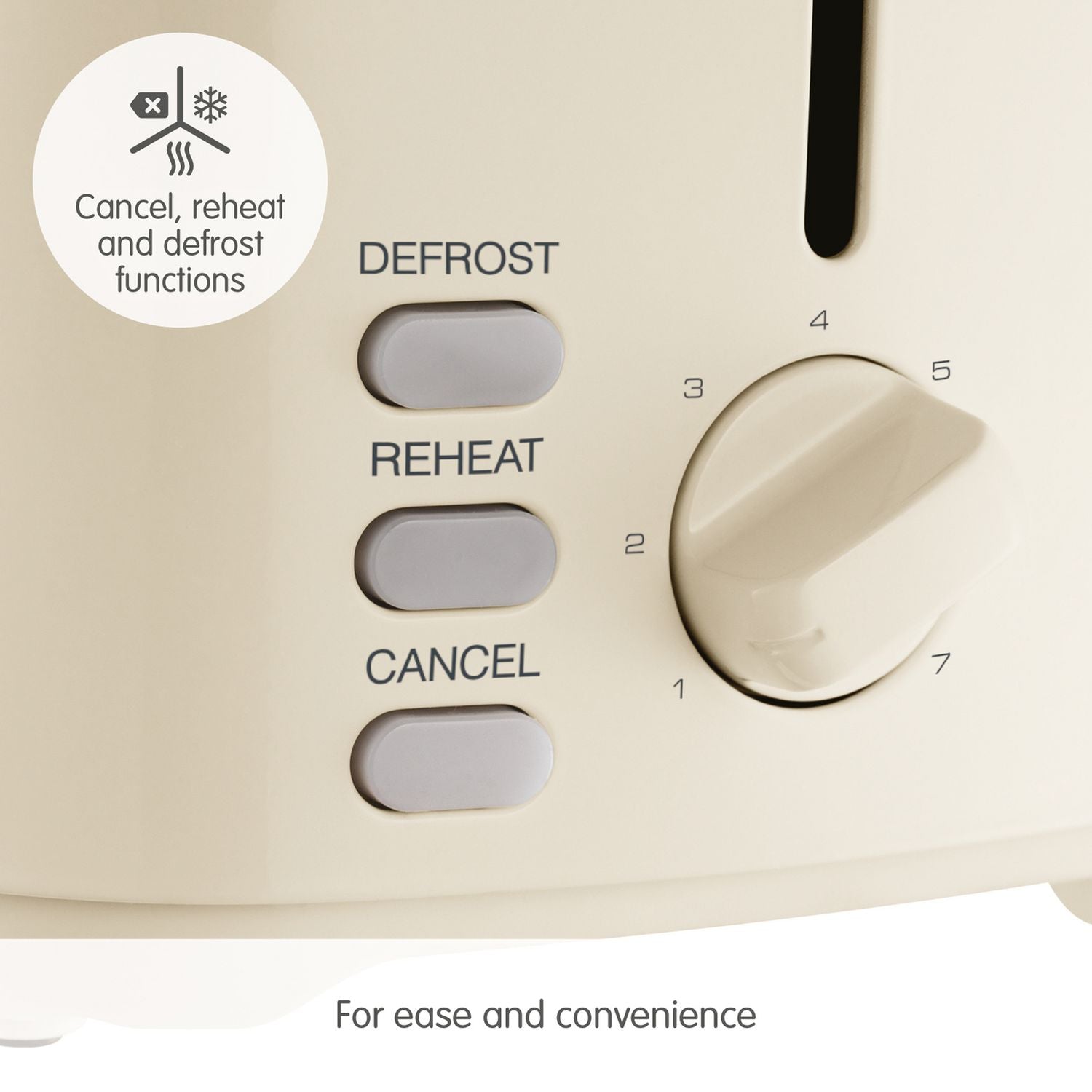 Morphy Richards cream 2 slice toaster, imported from the UK