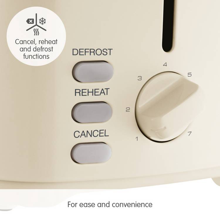 Morphy Richards cream 2 slice toaster, imported from the UK