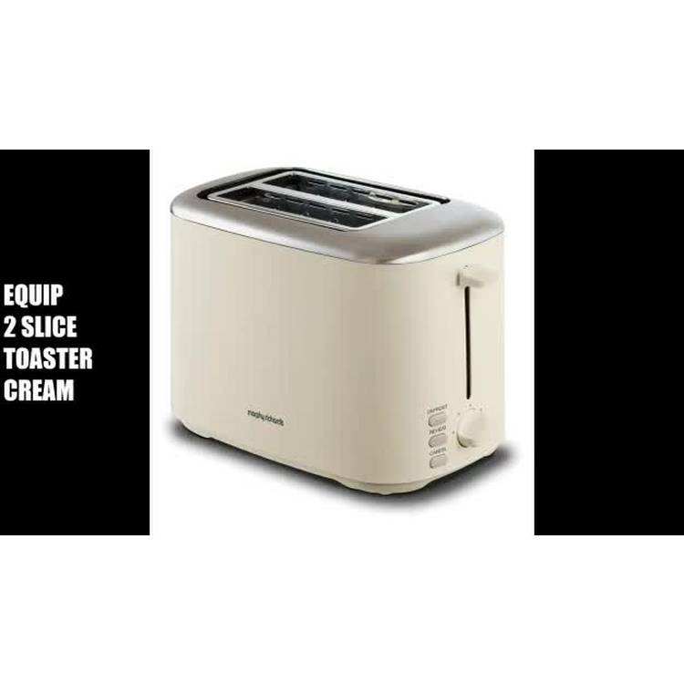 Morphy Richards cream 2 slice toaster, imported from the UK