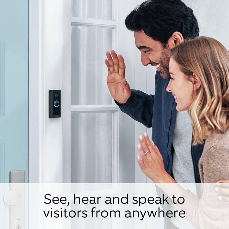 Ring wired doorbell with 1080p HD video, imported from the UK