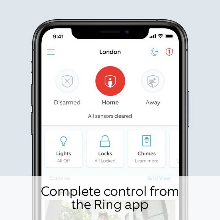 Ring wired doorbell with 1080p HD video, imported from the UK