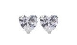 Revere Heart Cubic Zirconia Sterling Silver Stud Earrings GOODS Argos