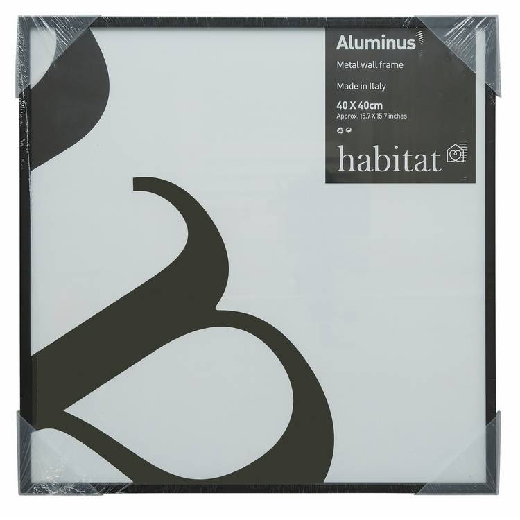 Habitat Aluminus black metal picture frame 42x42cm (British brand)