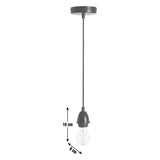 Habitat pendant light fitting black 1.2m cable (British brand)