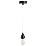 Habitat pendant light fitting black 1.2m cable (British brand)