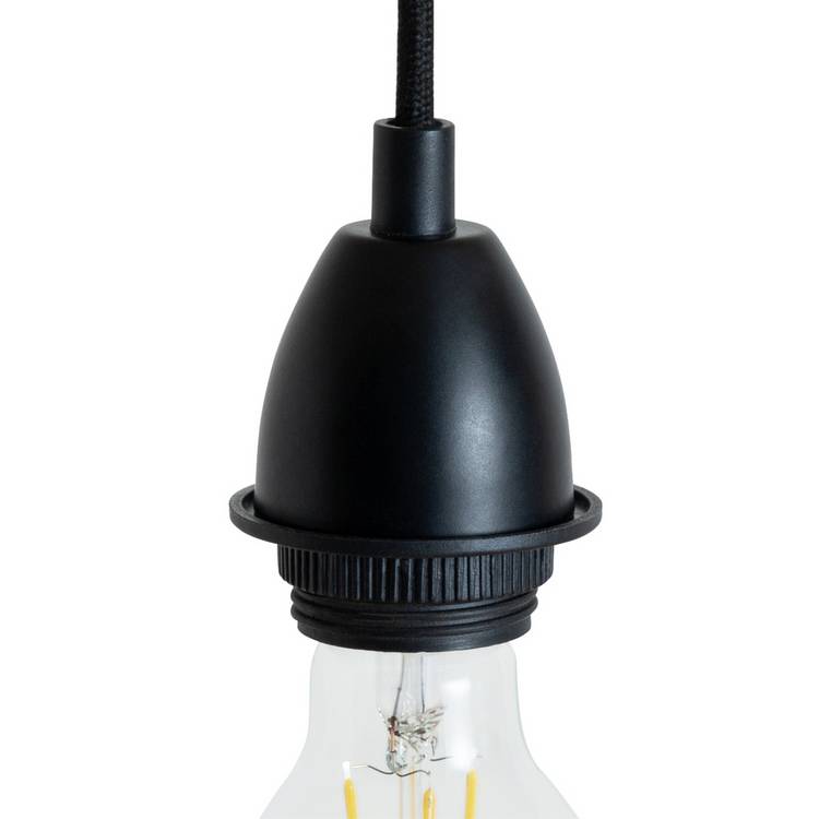 Habitat pendant light fitting black 1.2m cable (British brand)
