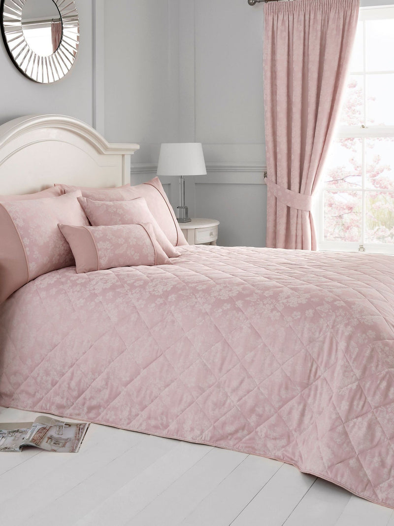 Pink Blossom Bedspread 40cm x 30cm, imported from the UK