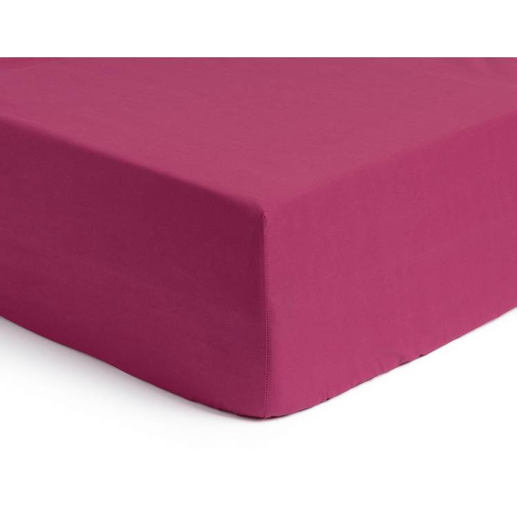 Habitat cotton rich fitted sheet berry single, UK version