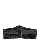 Aspinal of London croc-embossed leather bifold wallet, UK version