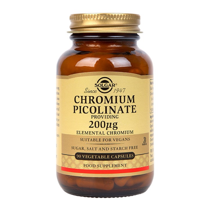 Solgar Chromium Picolinate 200µg 90 Vegi Capsules Chromium Tablets Holland&Barrett   