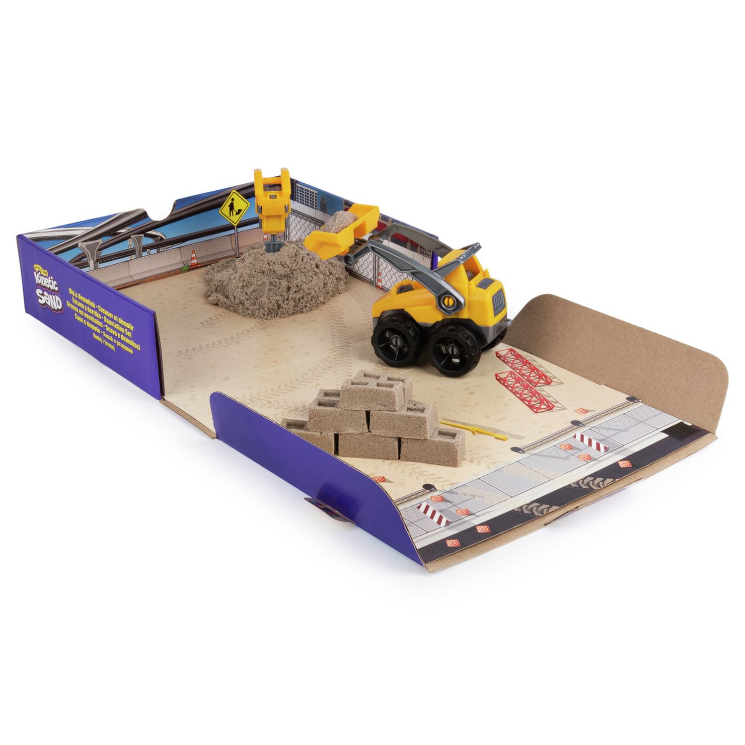 Kinetic Sand Dig and Demolish Set construction toy - British product