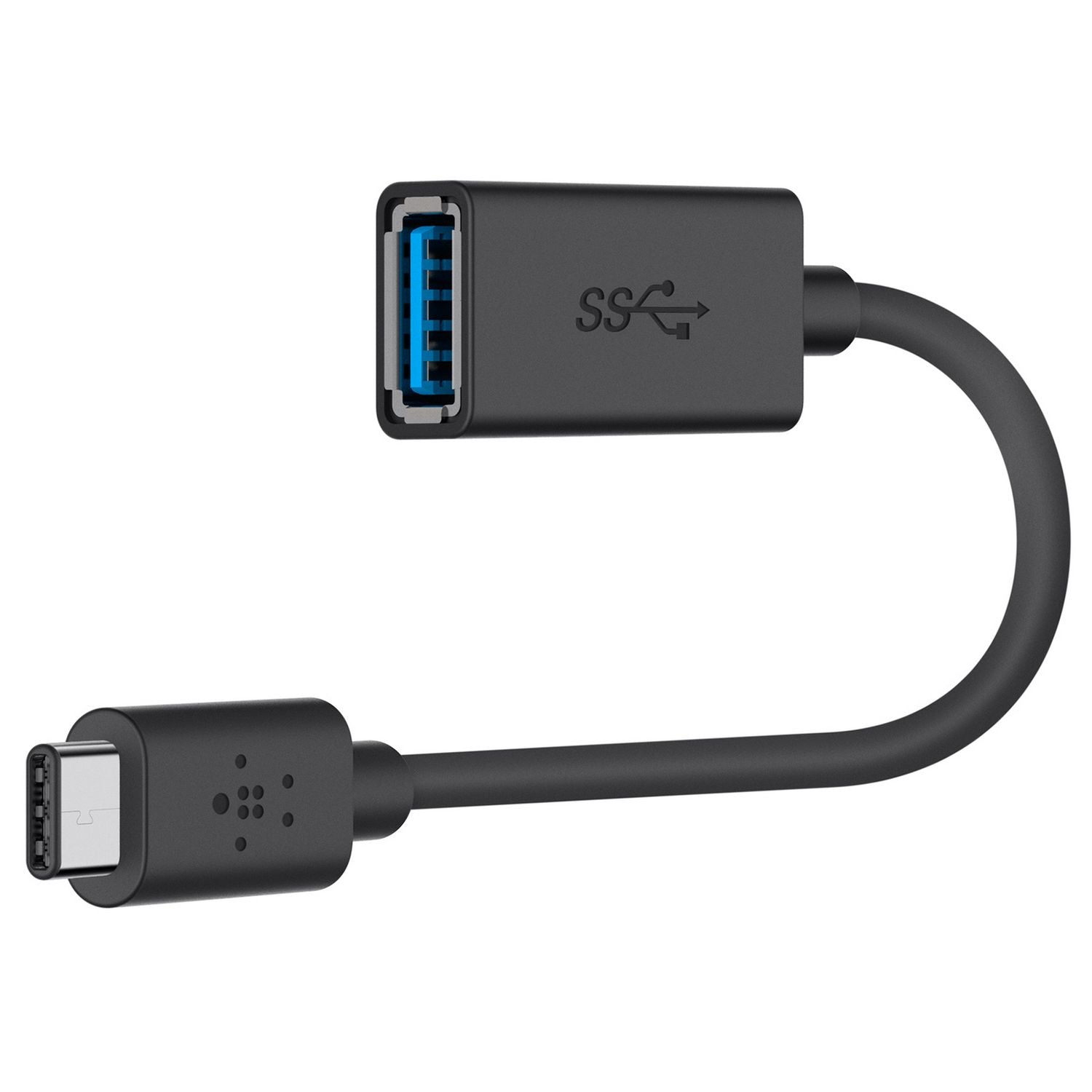 Belkin USB-A to USB-C adapter Black (British brand)