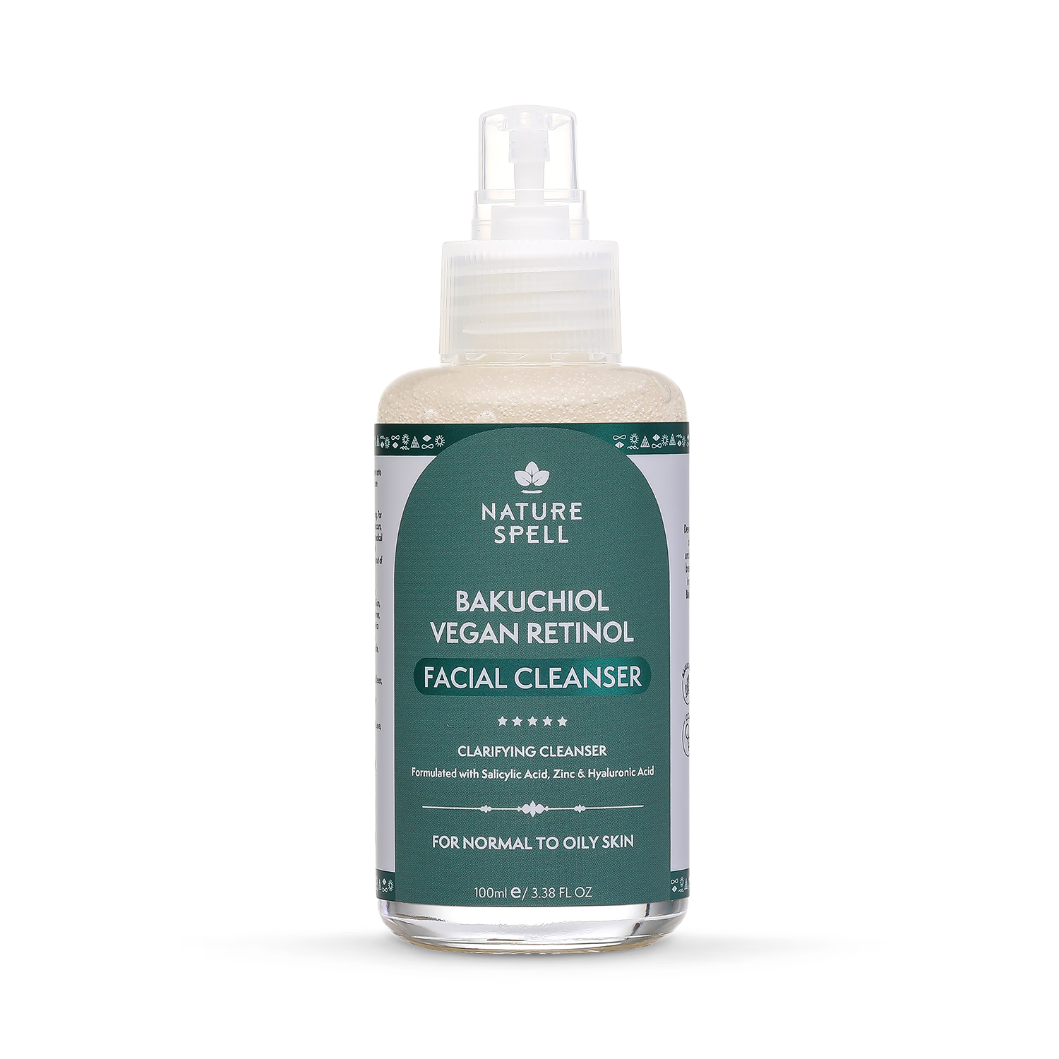 Nature Spell Bakuchiol facial cleanser 100ml, imported from the UK