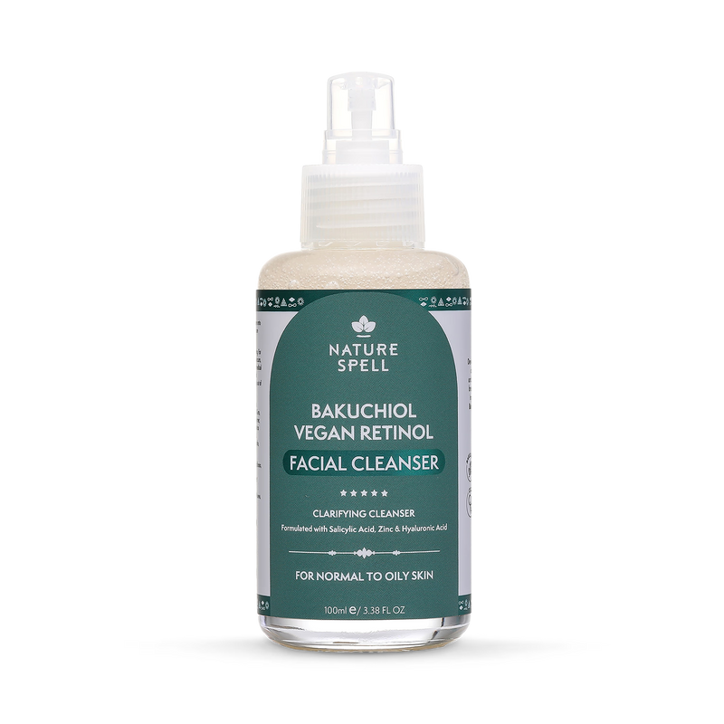 Nature Spell Bakuchiol facial cleanser 100ml, imported from the UK