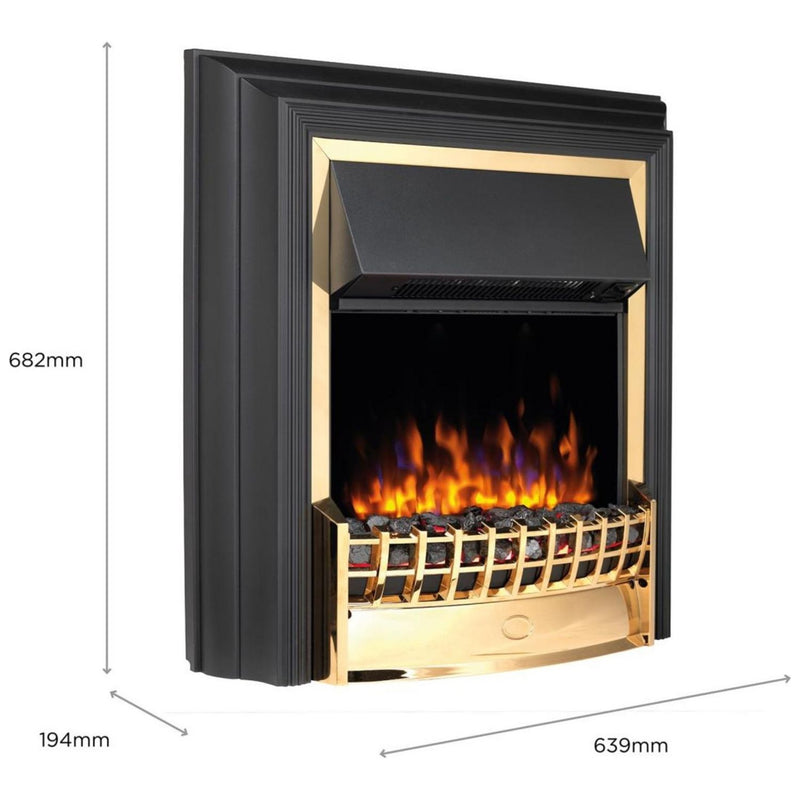 Dimplex Cheriton Deluxe freestanding electric fire, UK version