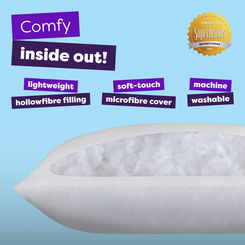 Slumberdown Summer Cool Medium Support Pillows 2 Pack, UK version