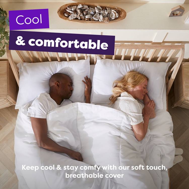 Slumberdown Summer Cool Medium Support Pillows 2 Pack, UK version